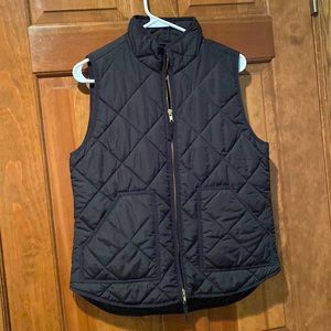 J.crew vest black size medium
